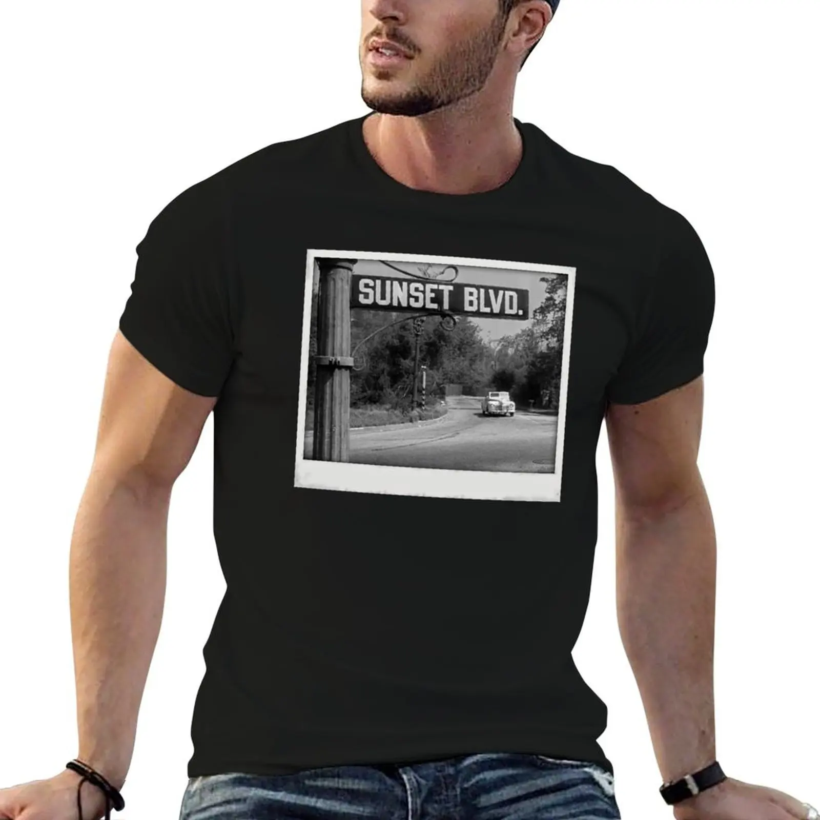 

t BLVD. t shirt pack T-Shirt cotton graphic man shirt SUNSET