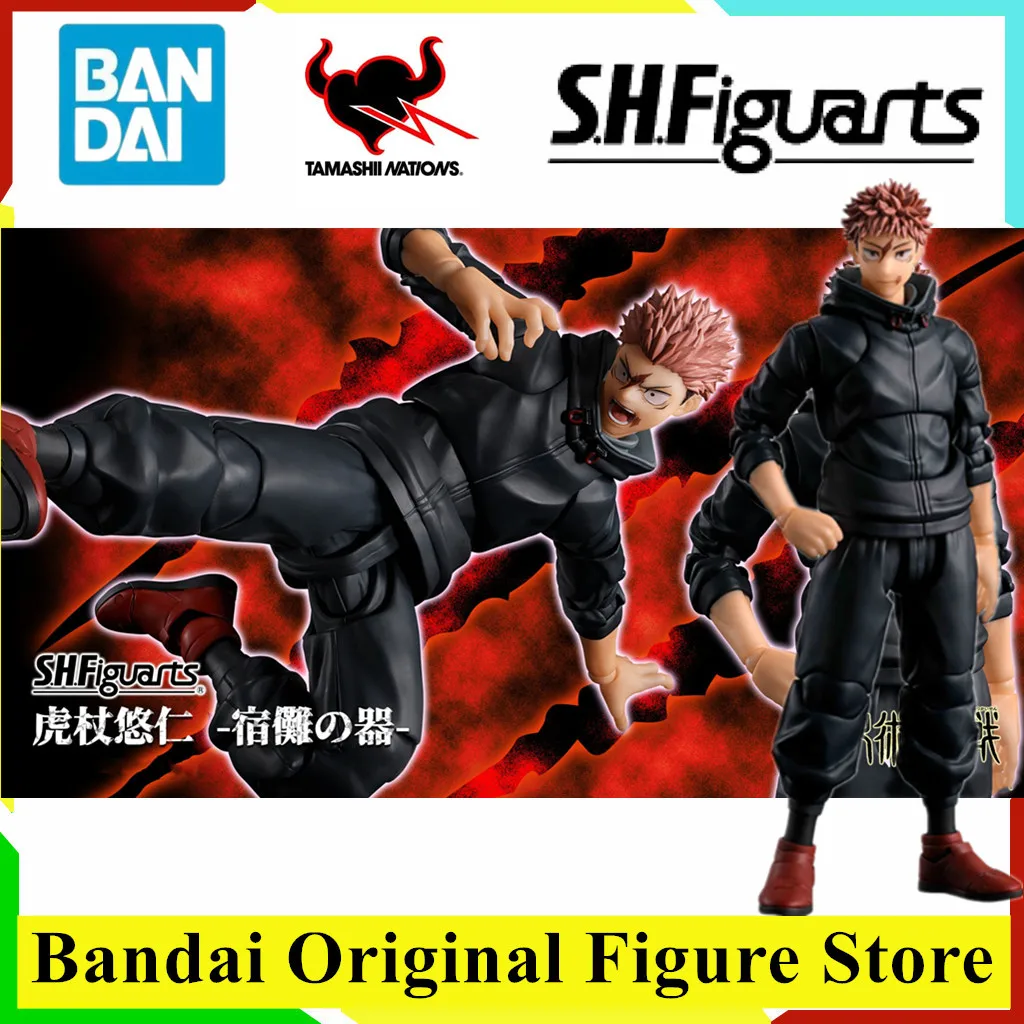 

Original BANDAI S.H.Figuarts Jujutsu Kaisen Yuji Itadori Sukuna Vessel Anime Figure Action Figurine PVC Model Collection Doll