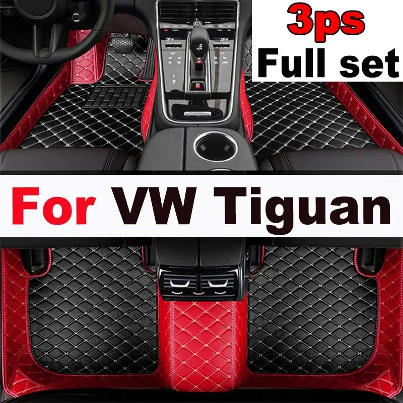 

Car Floor Mats For Volkswagen VW Tiguan 5N 2017 2018 2019 Custom Auto Foot Pads Automobile Carpet Cover interior accessories