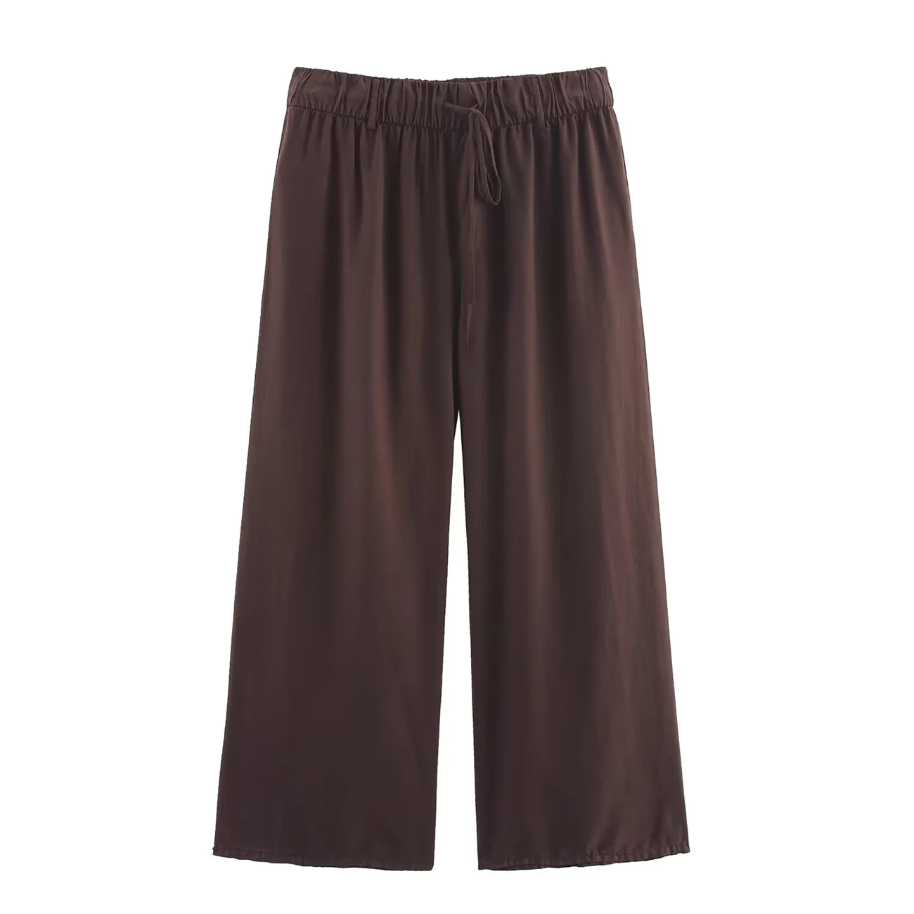 ชุดเซ็ตเสื้อคลุมยาวและกางเกงขายาวผู้หญิง รุ่นใหม่ 2025 คอเสื้อแบบแขวน ดีไซน์หรูหรา สไตล์ลำลอง