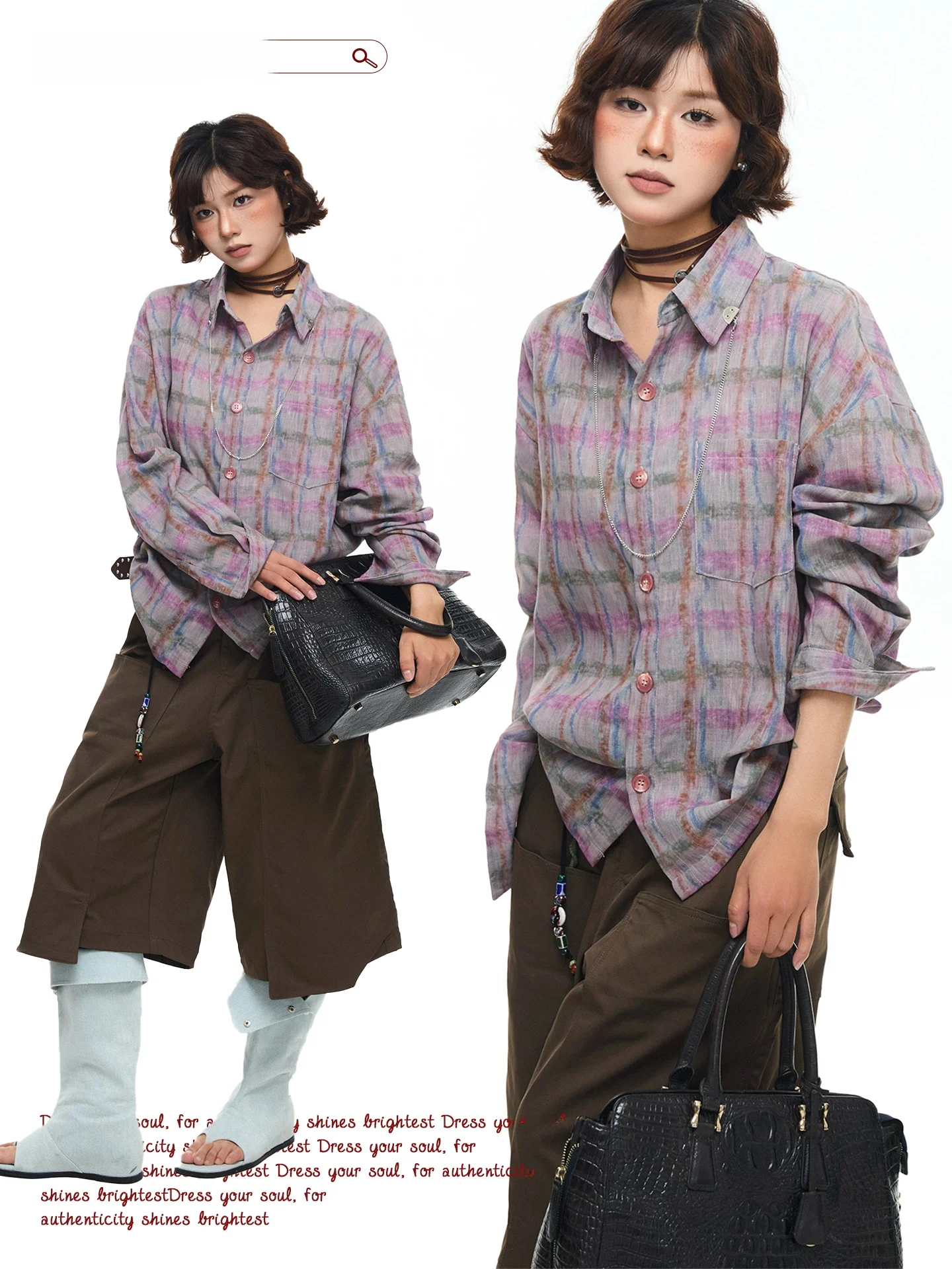 

Магазин Chen Zhanlao: Американская простая однотонная рубашка в клетку с длинным рукавом, женская свободная рубашка в стиле хип-хоп, уличный стиль, винтажная рубашка.