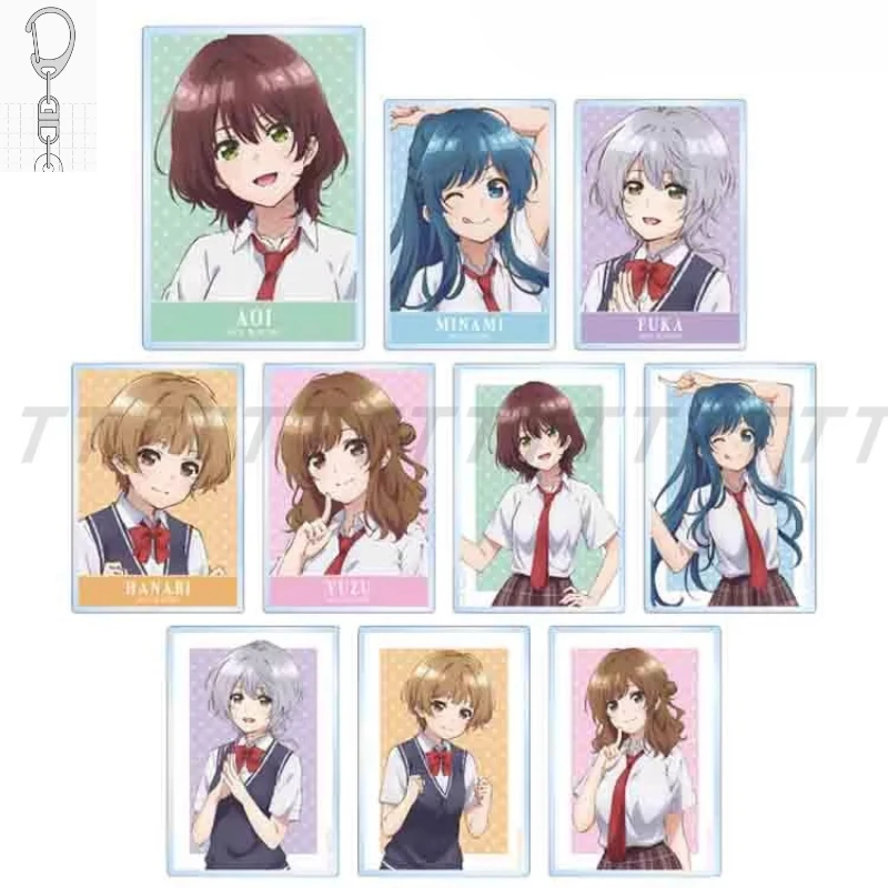 Juego Hinami Aoi Nanami Minami Kikuchi Fuuka Natsubayashi Hanabi llavero muñeca Anime acrílico llavero colgante para regalo