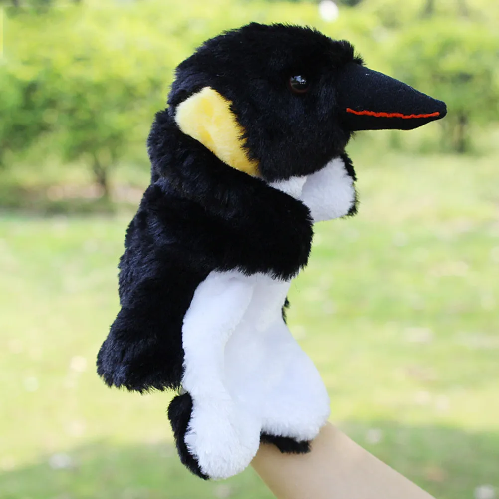 1Pcs Soft Touch Penguin Hand Puppet Ideal for Fairy Role Play Art Performance Imagination Building and Early Childhood