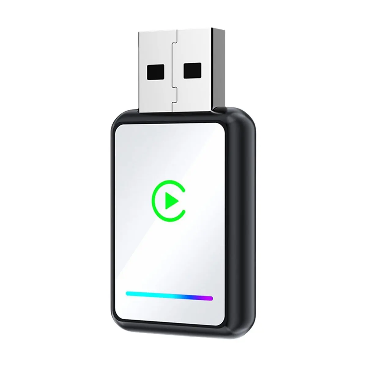 《Factory Direct》2IN1 Wireless CarPlay Android Auto USB Adapter Dongle Smart Mini Box Plug Play Converts Wired Carplay to Wireles