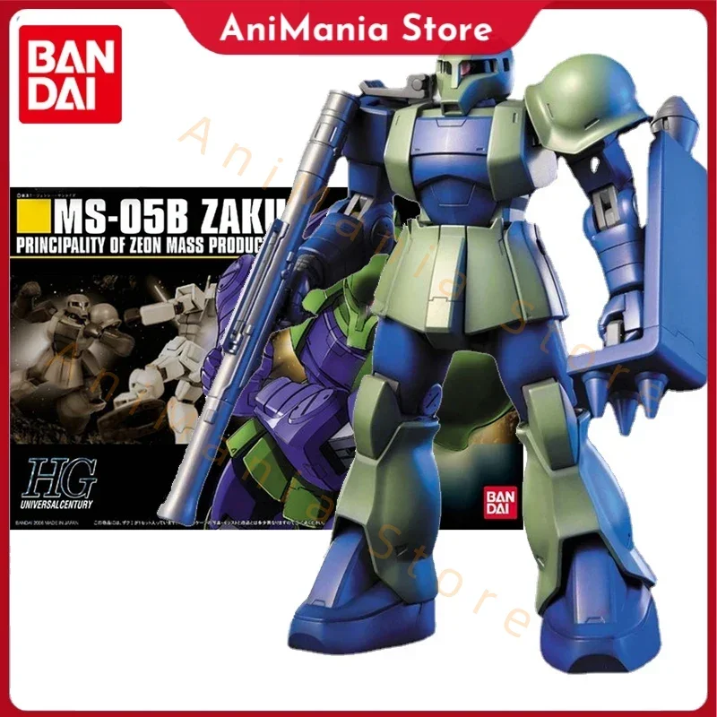 

Bandai Genuine Gundam Model Kit Anime Figure HGUC 1/144 MS-05 Zaku I Collection Gunpla Anime Action Figure Toys for Children