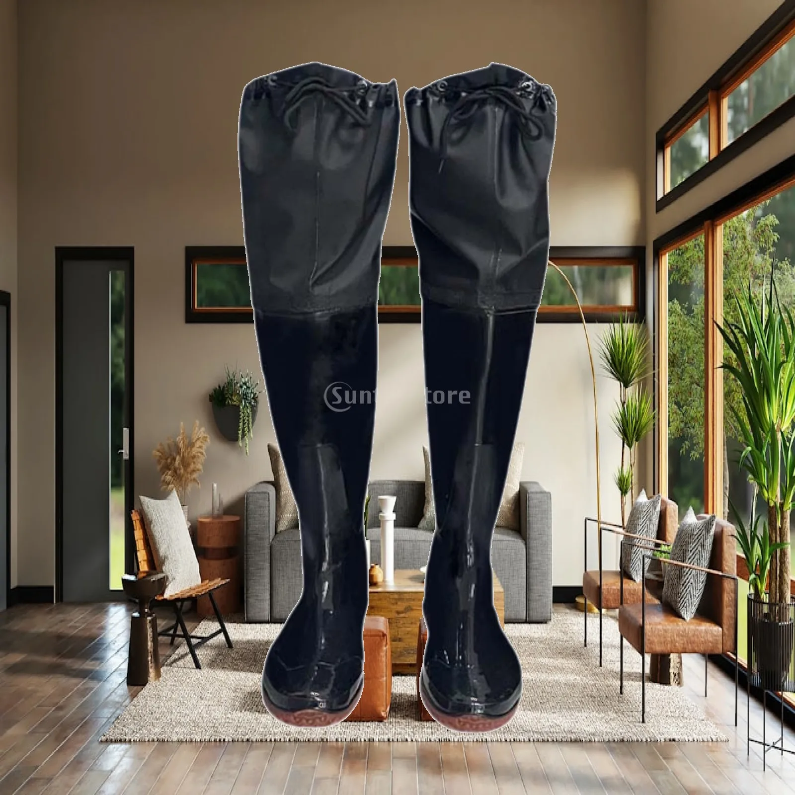 Waterproof Hunting Bootfoot Hip Waders with Anti Slip Soles Wading Pants for Men and Women Fishing Work
