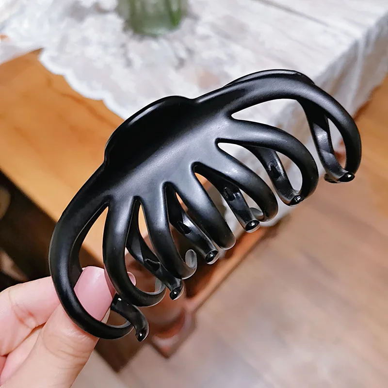 1PC Koreanische Feste Große Haar Klaue Elegante Acryl Haarnadeln Haarspange Krabben Haar Clips für Frauen Mädchen Headwear Haar Zubehör – Detail 7