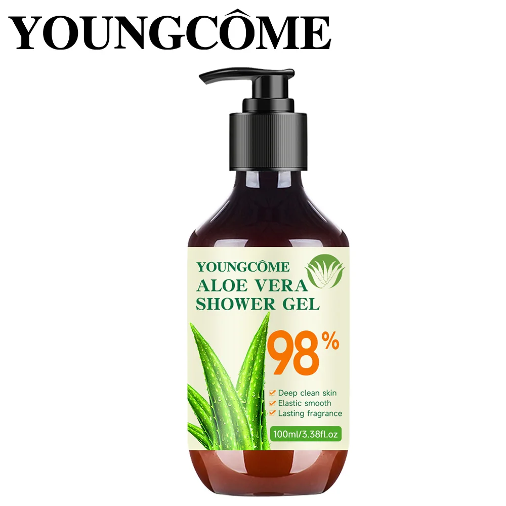 YOUNGCOME Aloe Vera Moisturizing Shower Gel  Deep Cleans Pores Improves The Texture of Skin Moisturizing Smooth