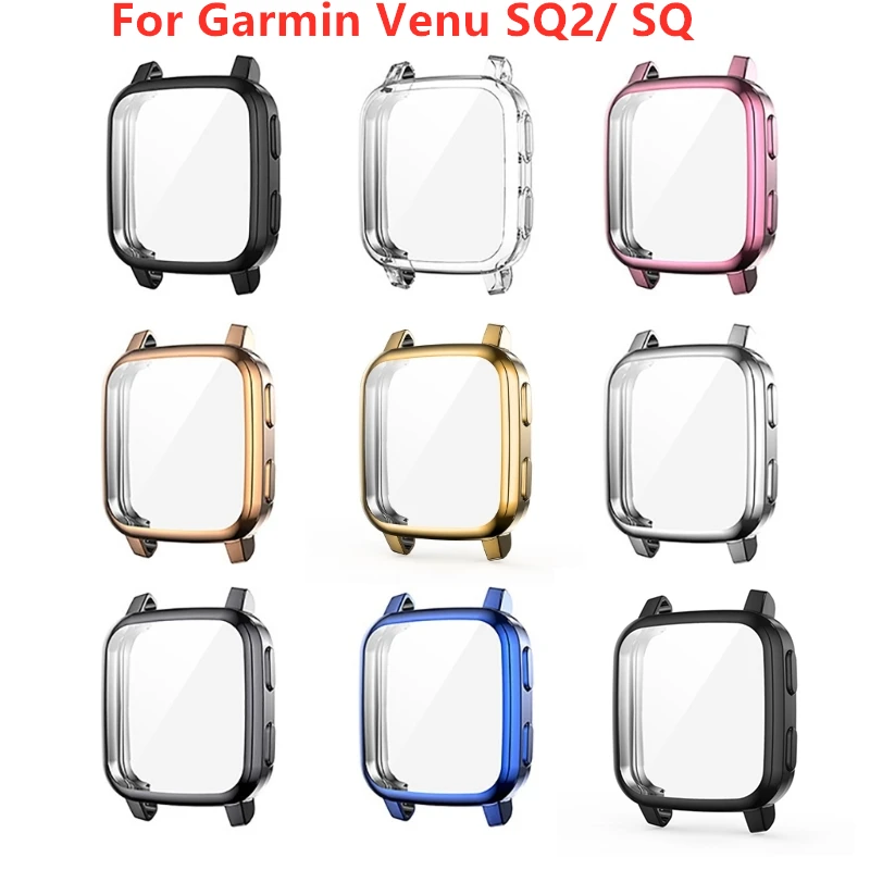 Защитная задняя крышка для смарт-часов Garmin CAME SQ 2 SQ2, мягкая защитная крышка из ТПУ, полная защита экрана для смарт-часов
