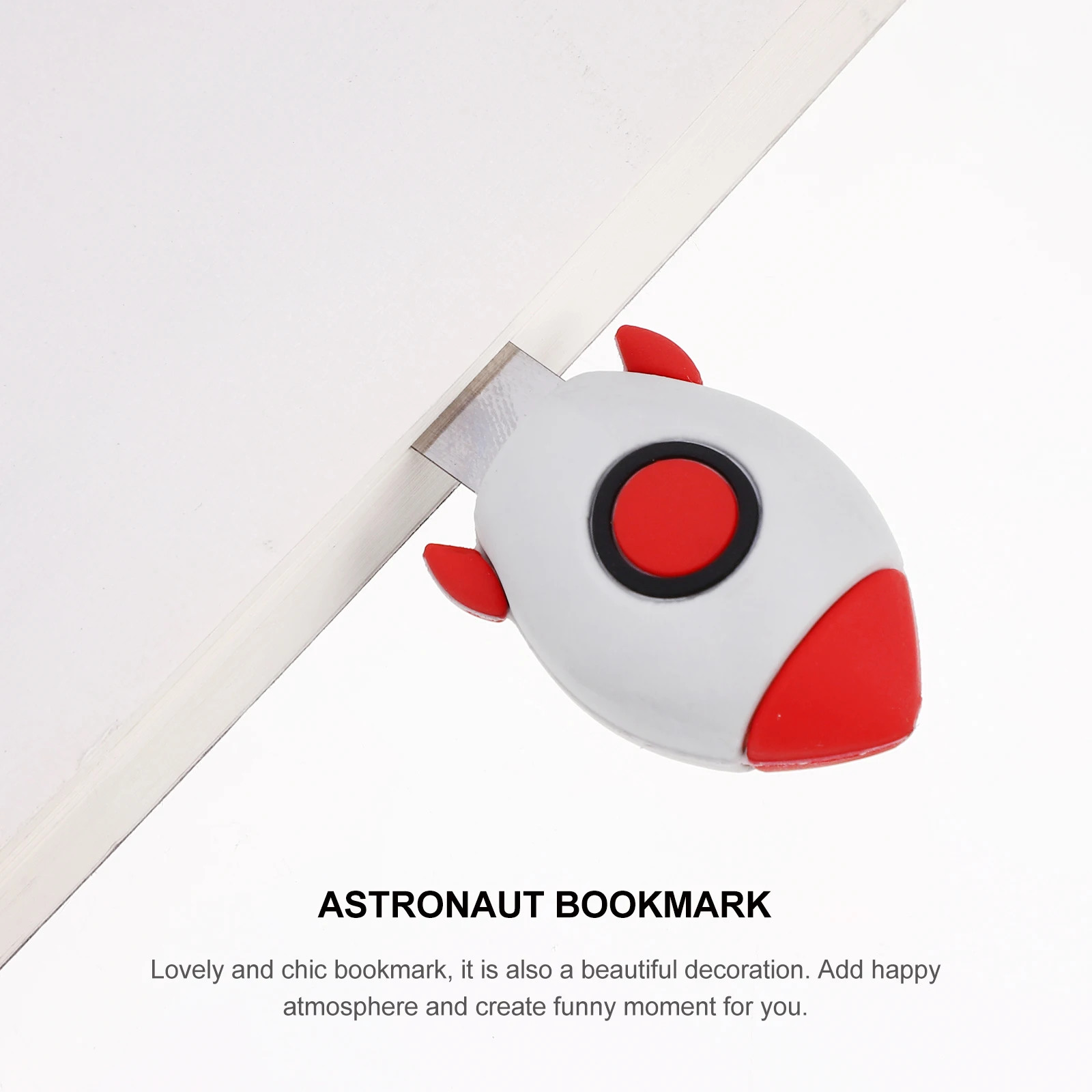 

2pcs Astronaut Rocket Bookmark Metal 3D Cartoon Page Marker Bookmarks for Students Readers Graduates Gifts Stationery