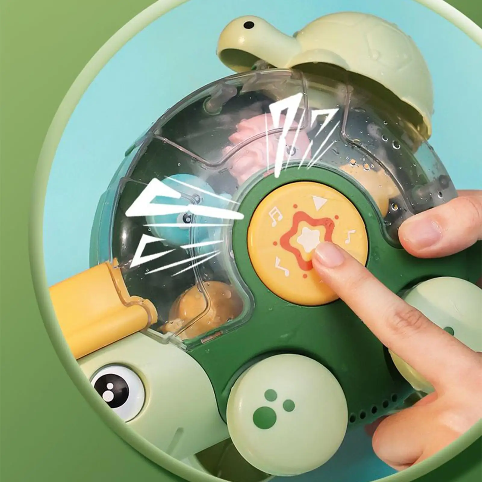 Jouet de bain tortue grinçant pour bébé, tortue avec roue, salle de bain, voiture animale, véhicule de baignoire pour l'extérieur, sol de plage, parc intérieur