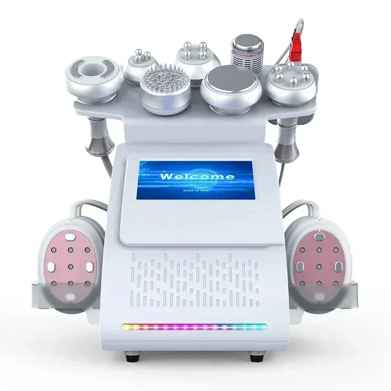 9-in-1 Ultrasonic Cavitation Slimming Machine 80K Tool Multi-Polar Frequency Anti-Wrinkle Skin Rejuvenation Tightening