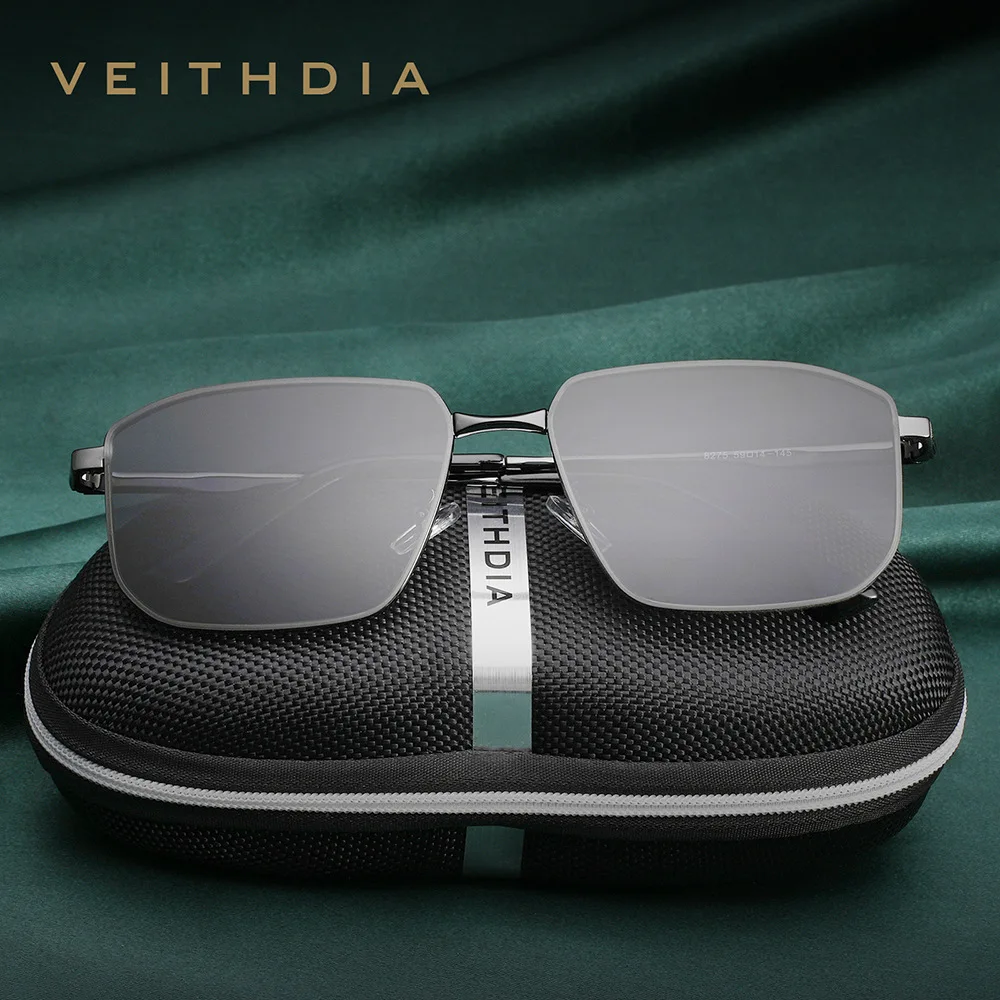 VEITHDIA Brand Fashion Nylon Polarized Lens Men Women Sunglasses Anti UV400 Sun Glasses Vintage Eyeglasses For Male 8275