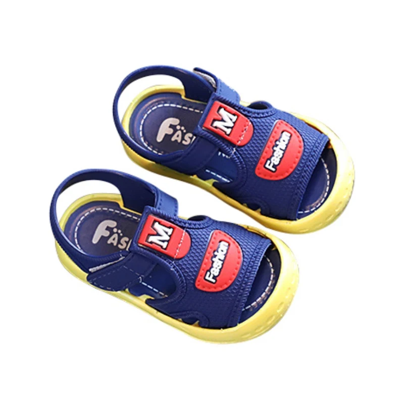 Summer Newborn Sandals Baby Boys Girls Soft Sole Anti-Slip Fashion Comfortable Elastic Beach Sandals For 0-5 Years Kids