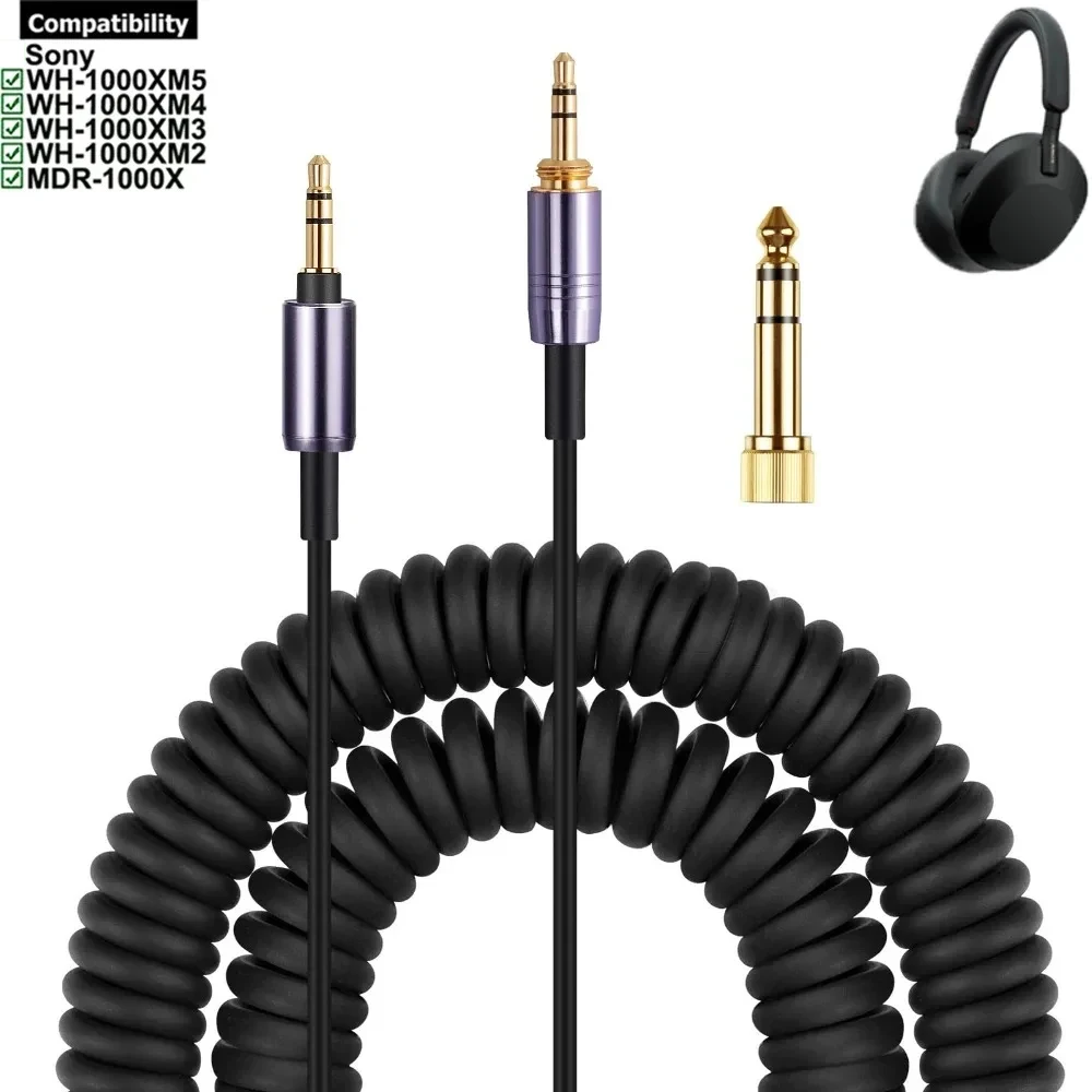 เปลี่ยนสายสัญญาณเสียงอัพเกรด Braided Tangle-Free สำหรับหูฟัง Sennheiser Urbanite XL Wireless Over-หูฟัง