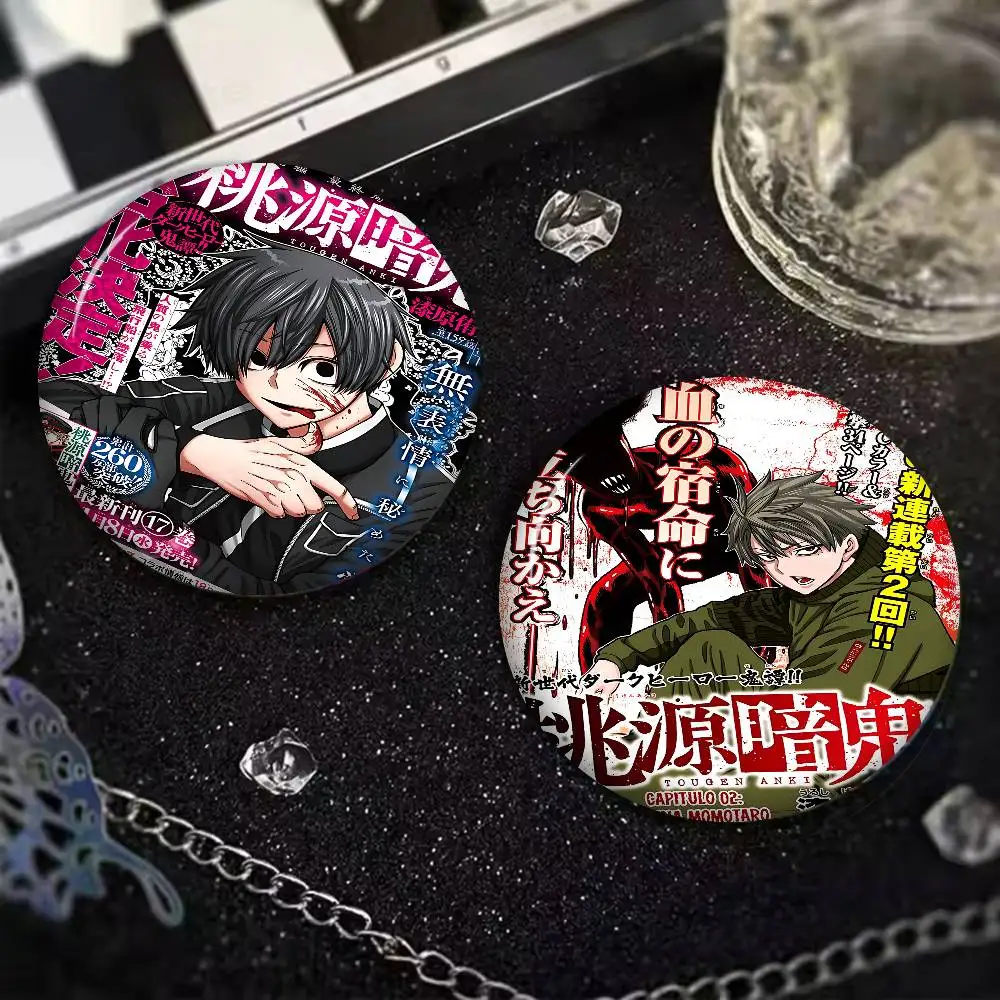 Tougen Anki الظلام شيطان الجنة تخصيص لينة زر دبوس للنساء مجوهرات إبداعية مضحك شارة الكرتون عاشق قبعة #4