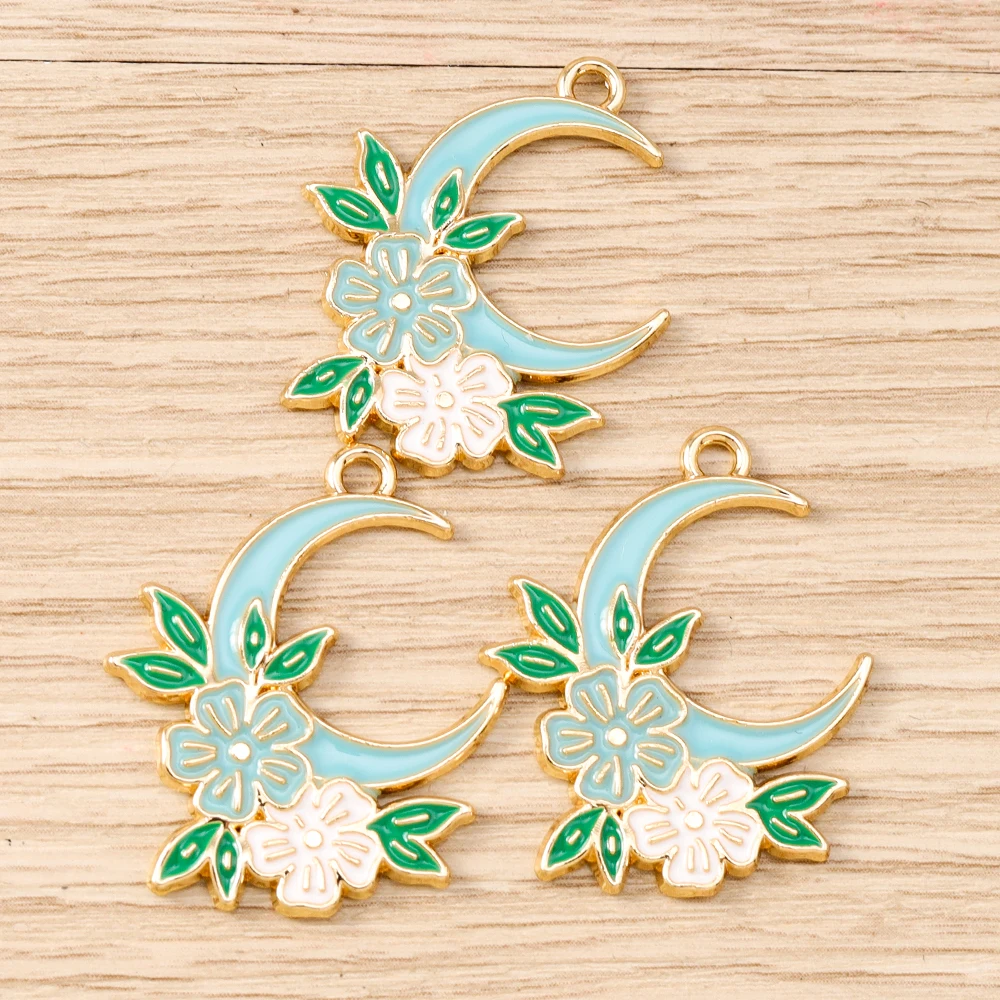 Tusember 10 Stück niedliche Blumen-Kaninchen-Anhänger aus Legierung, Kawaii-Blumen-Kaninchen-Anhänger für DIY-Armbänder, Halsketten, Schmuckherstellung – Detail 15