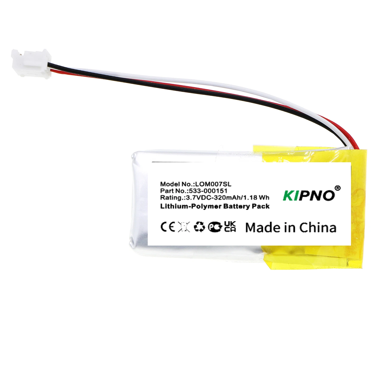 KIPNO Replacement Mouse Battery For Logitech G PRO M-R0070 Wireless PRO X Superlight 533-000151533-000208 533-000211 320mAh