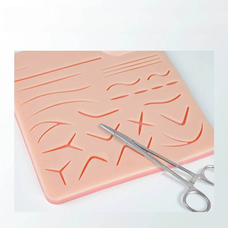 Multi-wound enlargement and thickening suture skin model Surgical suture practice pad Medical student knotting practice
