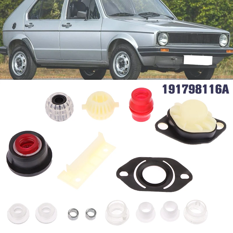 Kit de reparación de palanca de cambios manual delantera de 15 piezas para Golf Mk1 17 Mk2 1G MK3 1H Rabbit Caribe Citi Golf