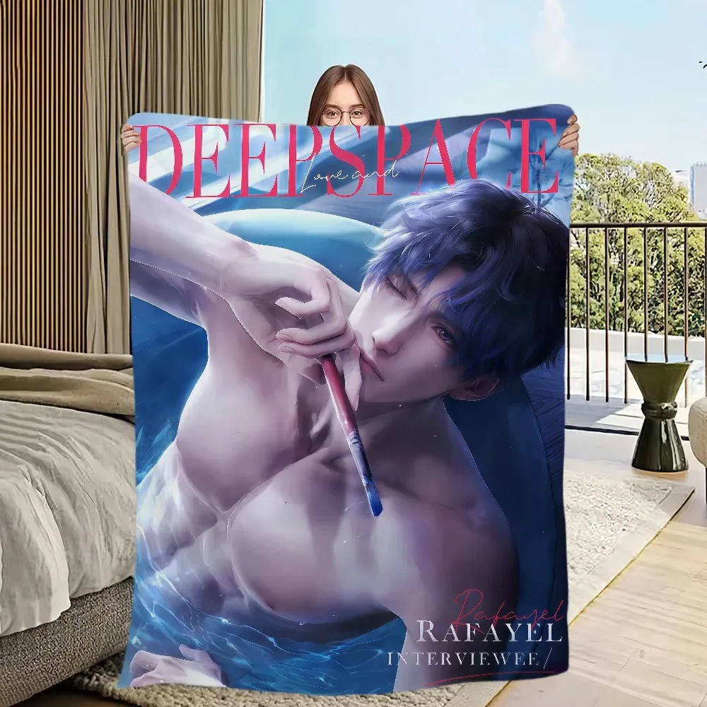 لعبة الحب والمساحة العميقة بطانية الفانيلا الناعمة مريحة لتزيين المنزل غطاء السرير دفء الشتاء بطانية أريكة ناعمة