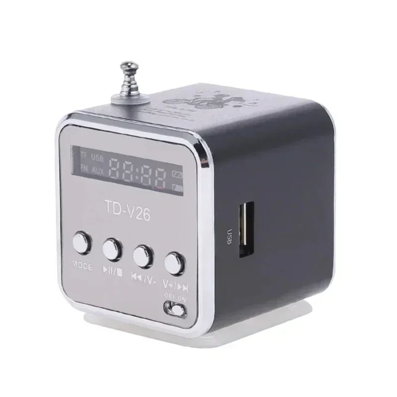 Mini Caixa De Som سمّاعات بلوتوث راديو محمول FM صندوق الصوت موسيقى لاسلكية صغيرة Bocina مشغل MP3 عمود بلوتوث