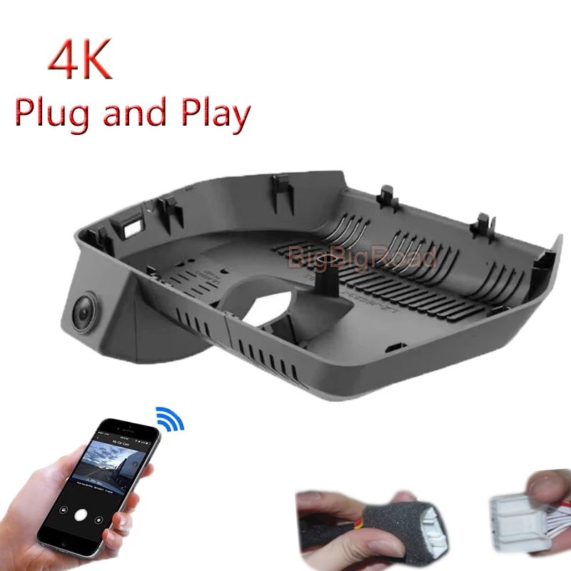 

Для Morris Garages MG One Mulan MG4 2022 2023 2024 2025 4K Plug And Play Автомобильный видеорегистратор Wi-Fi DVR Видеорегистратор Камера FHD 2160P