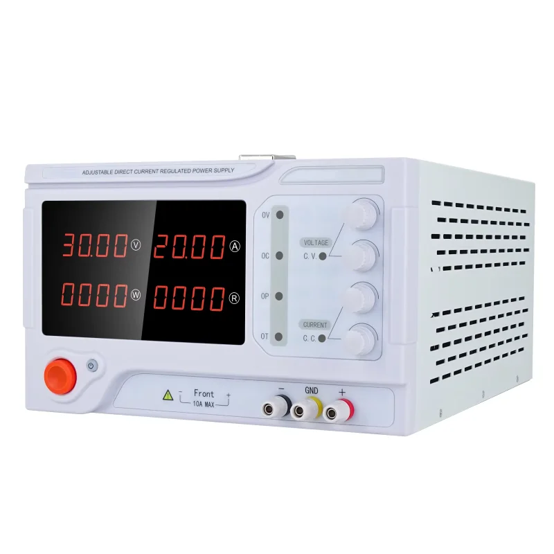 Alimentation régulée réglable DC de commutation de bureau 0-400V/0-2A/800W