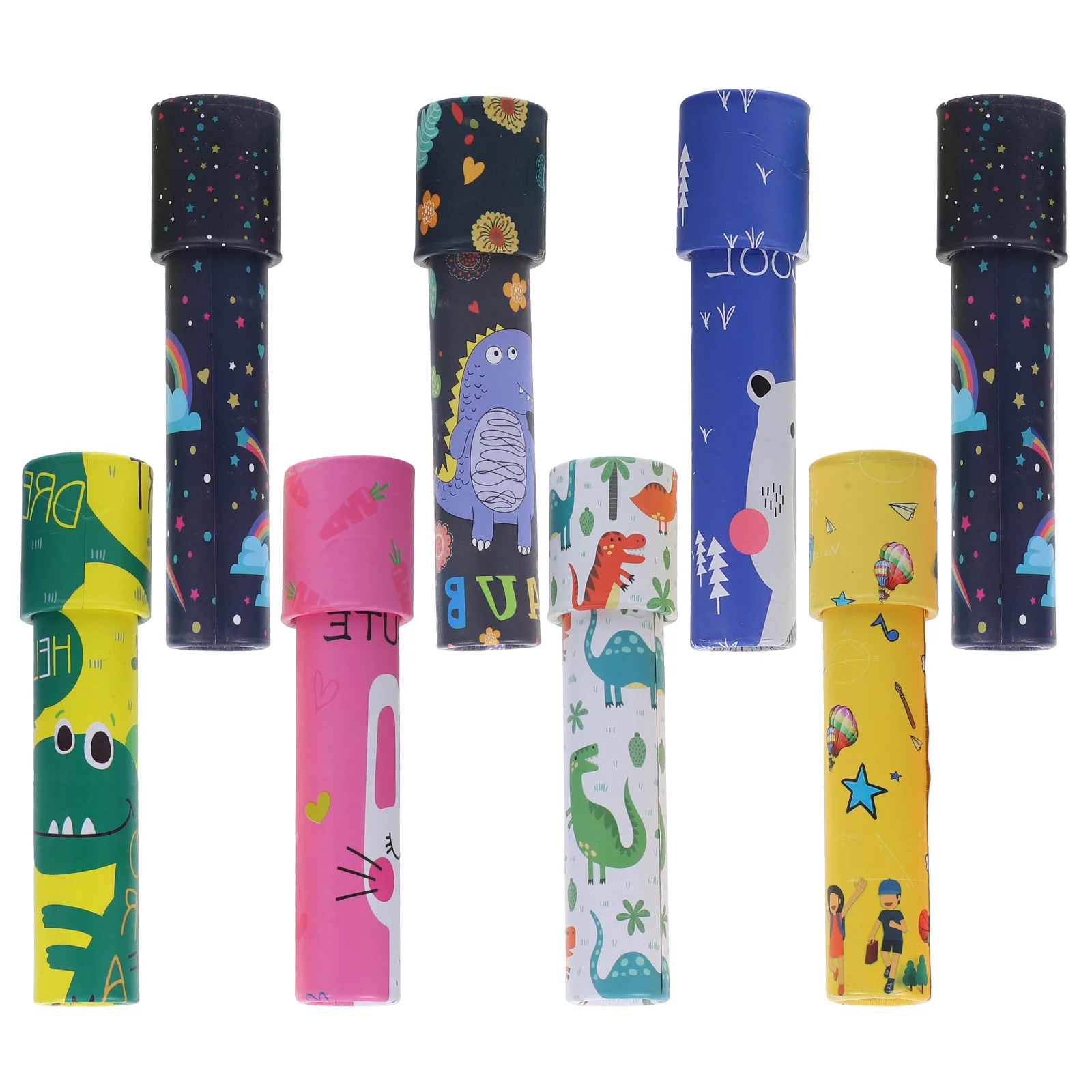 

8 Pcs Tool Kaleidoscope Child Prizes for Kids Paper Multiple Creative Plaything