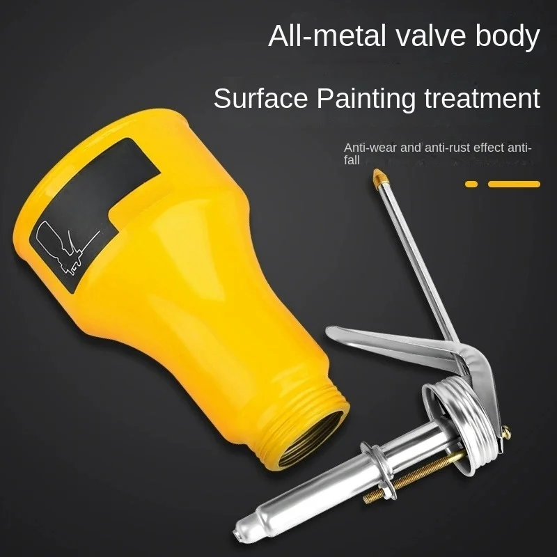 Oil Can Lubrication Metal High Pressure Pump Grease Guns Bottle Car Repair Tool 250ml High-pressure Oil Gun Filling Pot Manual