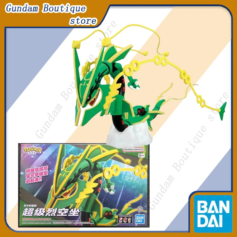 bandai-genuine-pokemon-plamo-no61-mega-super-rayquaza-anime-action-figure-collectible-assembly-model-toy-ornament-gift-children