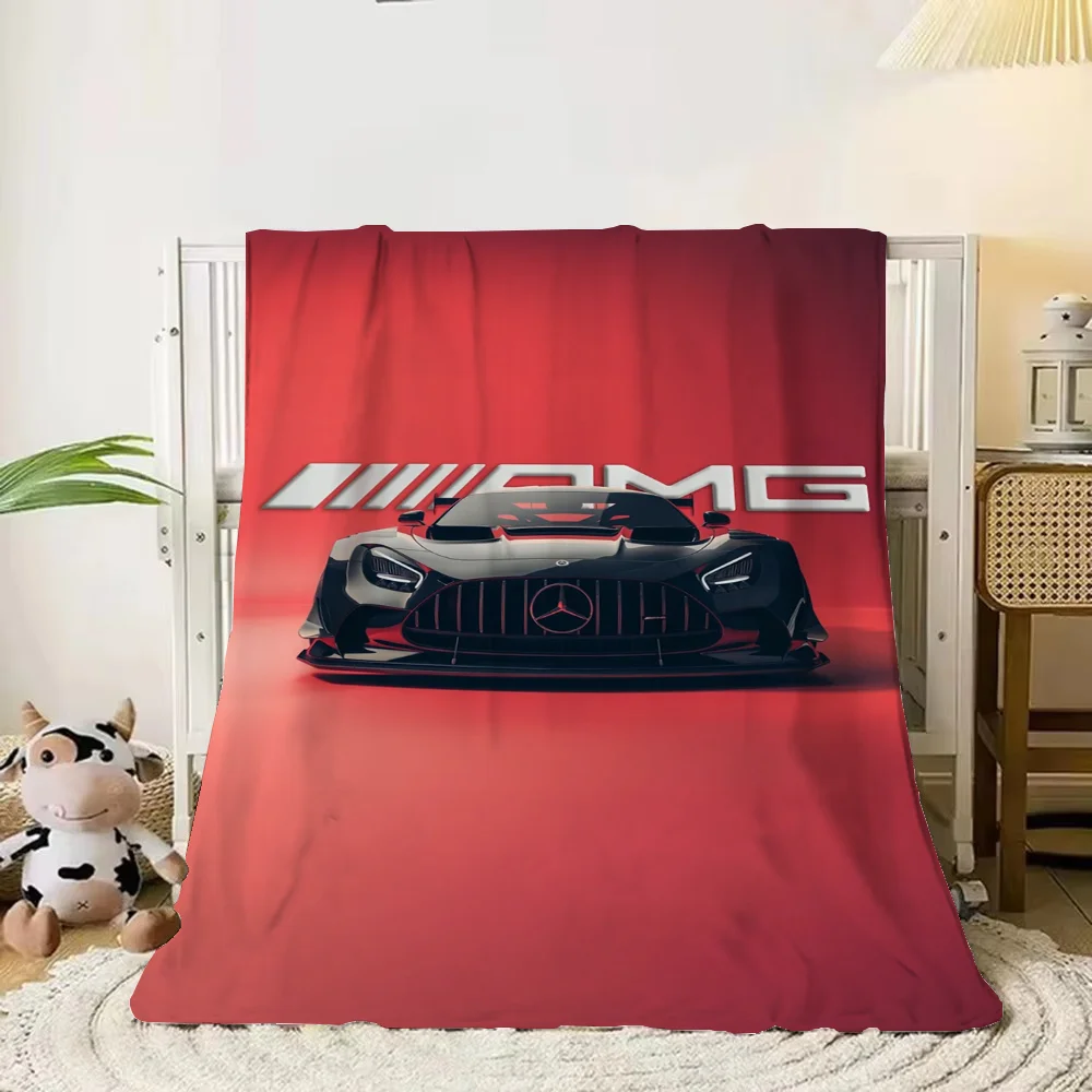 M--Benz Warm Blanket for Winter Fluffy Plaid Thin Wadding Blanket 150x200 Custom Blankets Sofa Decoration Bed Throw Beach Towel