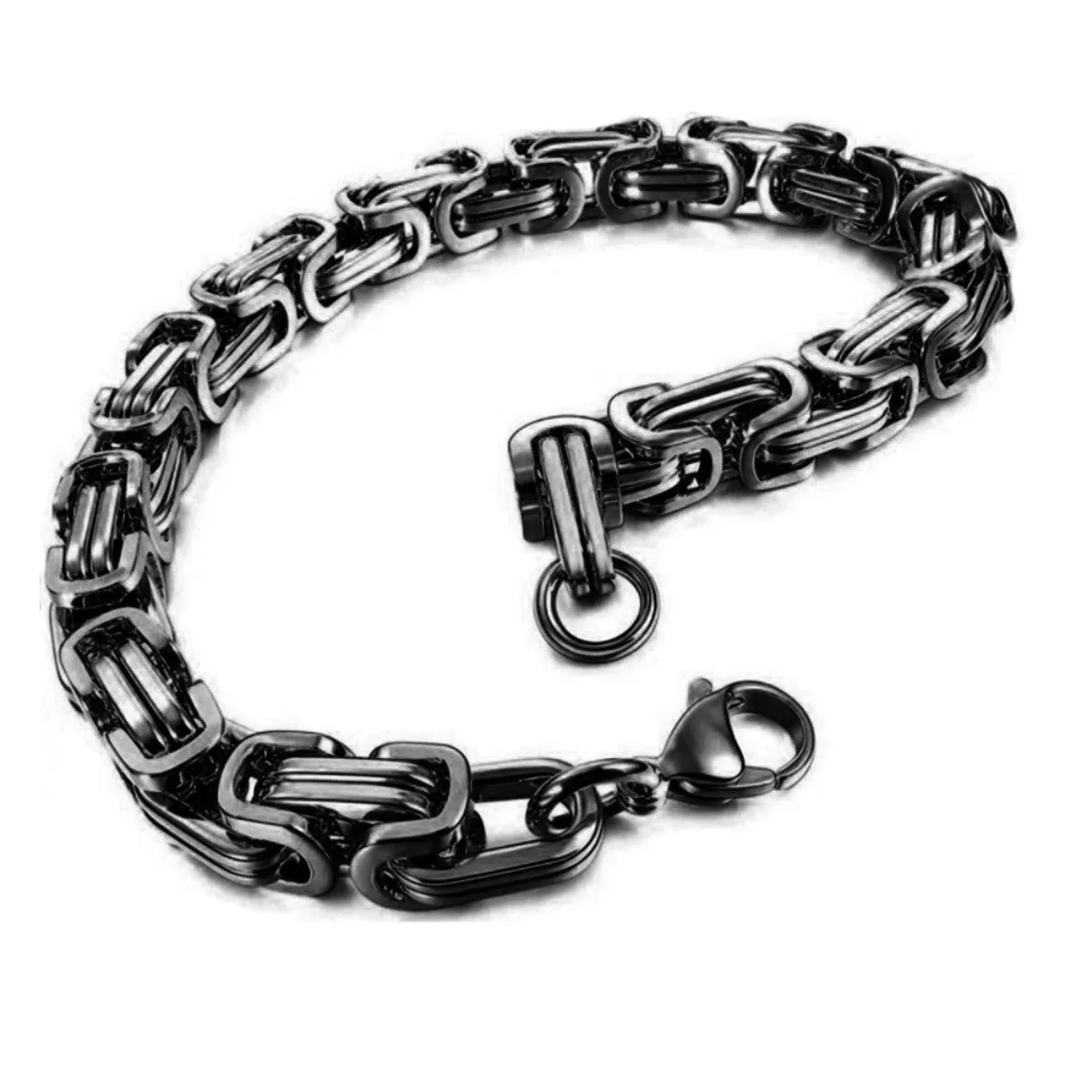 Modisches Armband für Herren, Edelstahl-Kettenschmuck, hypoallergen, Geschenk und Party, Punk-Armreifen, Zubehör, 3 Arten von Farben