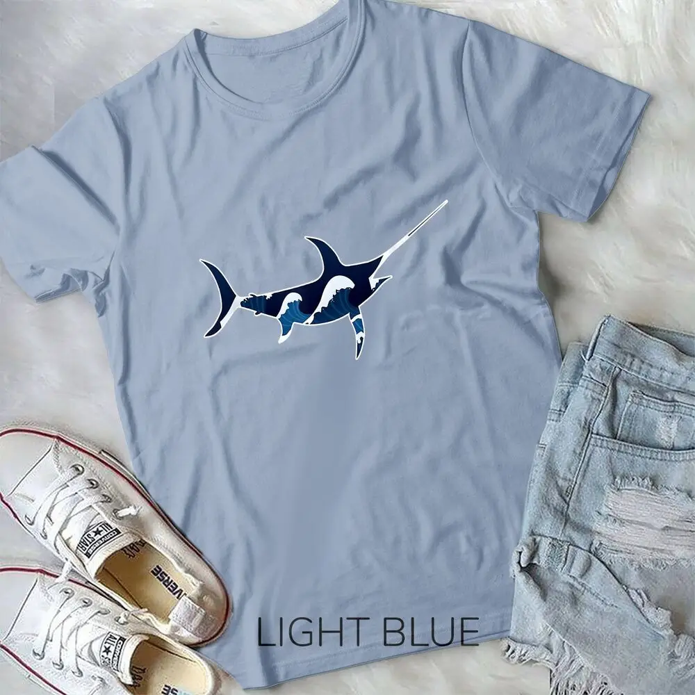 Swordfish Fishing Nature Ocean Outdoor Camping T-Shirt Unisex T-shirt