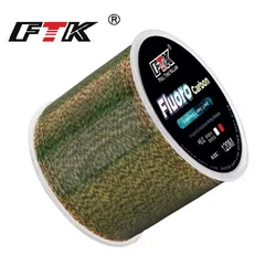 FTK 120M Fluorocarbon Coating Fishing Line 0.14mm-0.50mm 4.13LB-34.32LB Carbon fishing Line Accessories