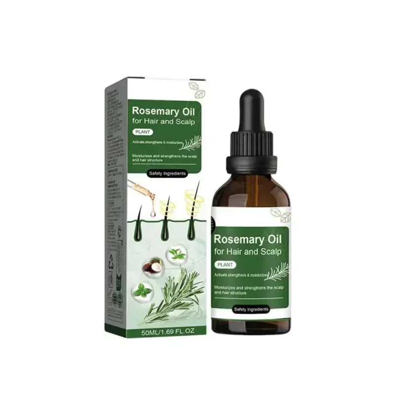 Rosemary Hair Growth Oil Hair Care Thickness Loss Deep Nourishing Scalp Care Strengthen Repair Damaged Oil Control For Men Women