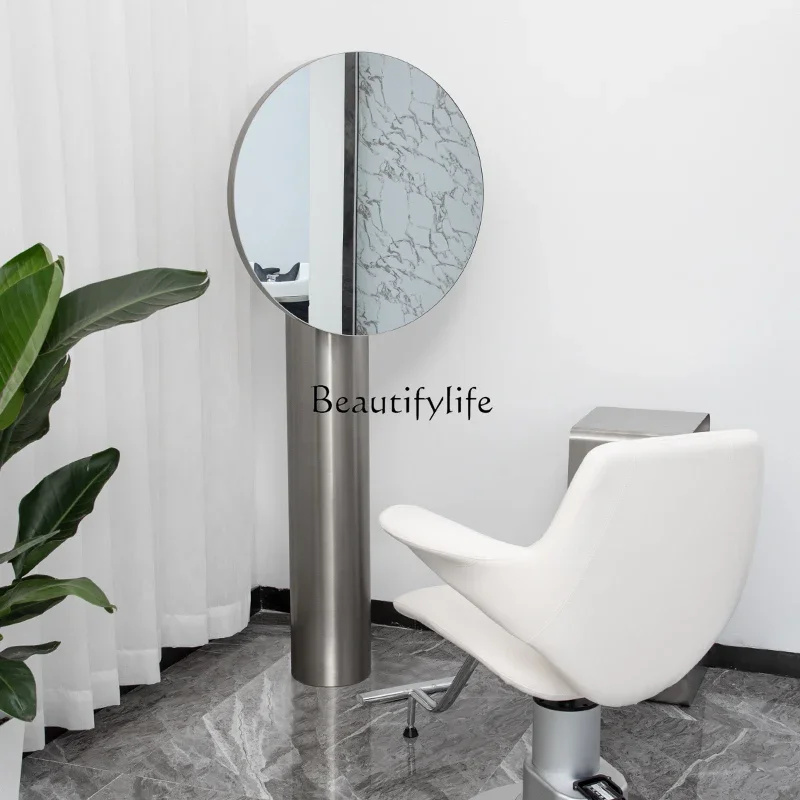 

Stainless Steel Barber Single-Sided Mirror Salon Mirror