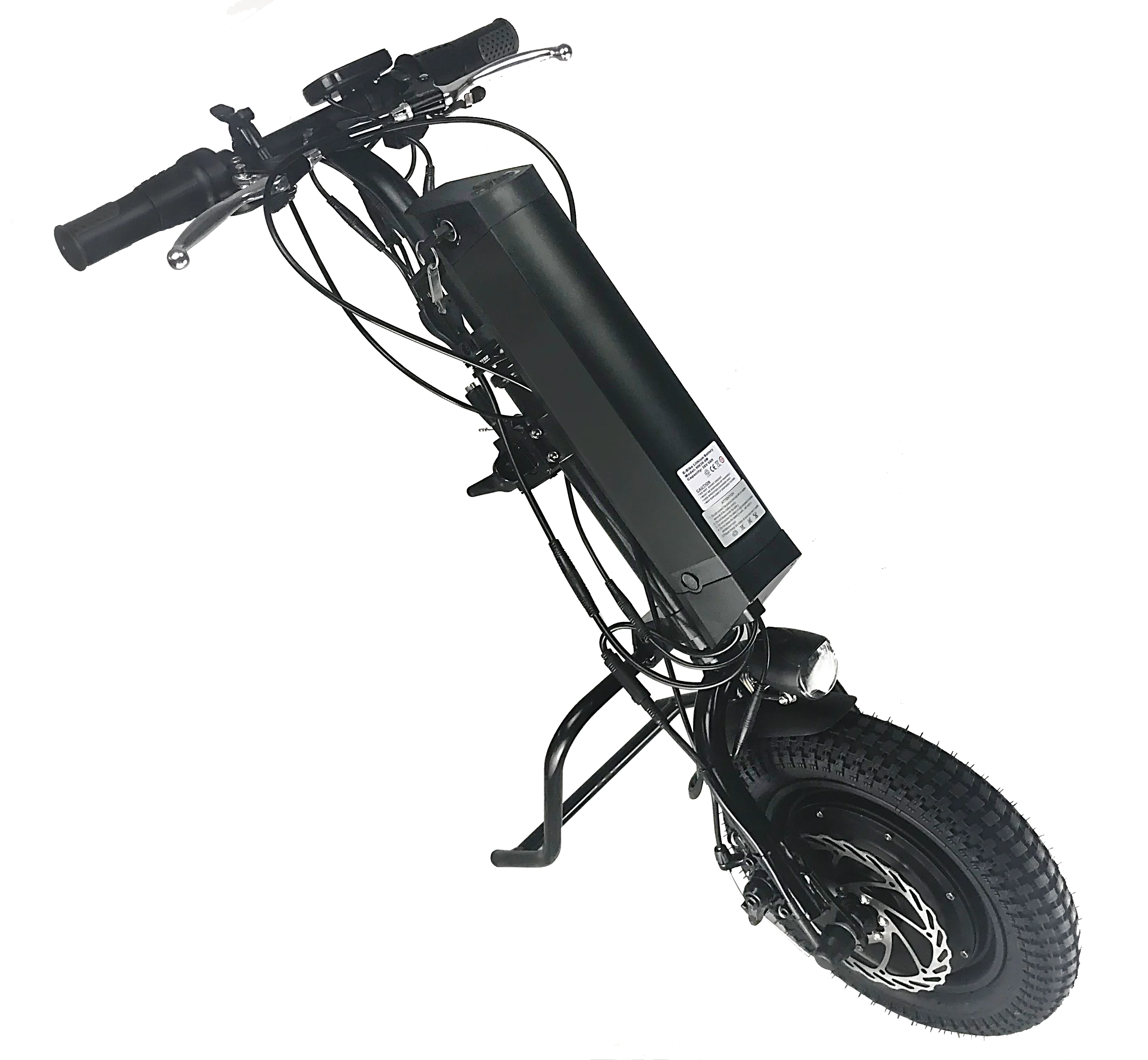 Larger Torque 36V 500W Full Wheel Motor Electric Handcycle, 11.6Ah Powered Attachment