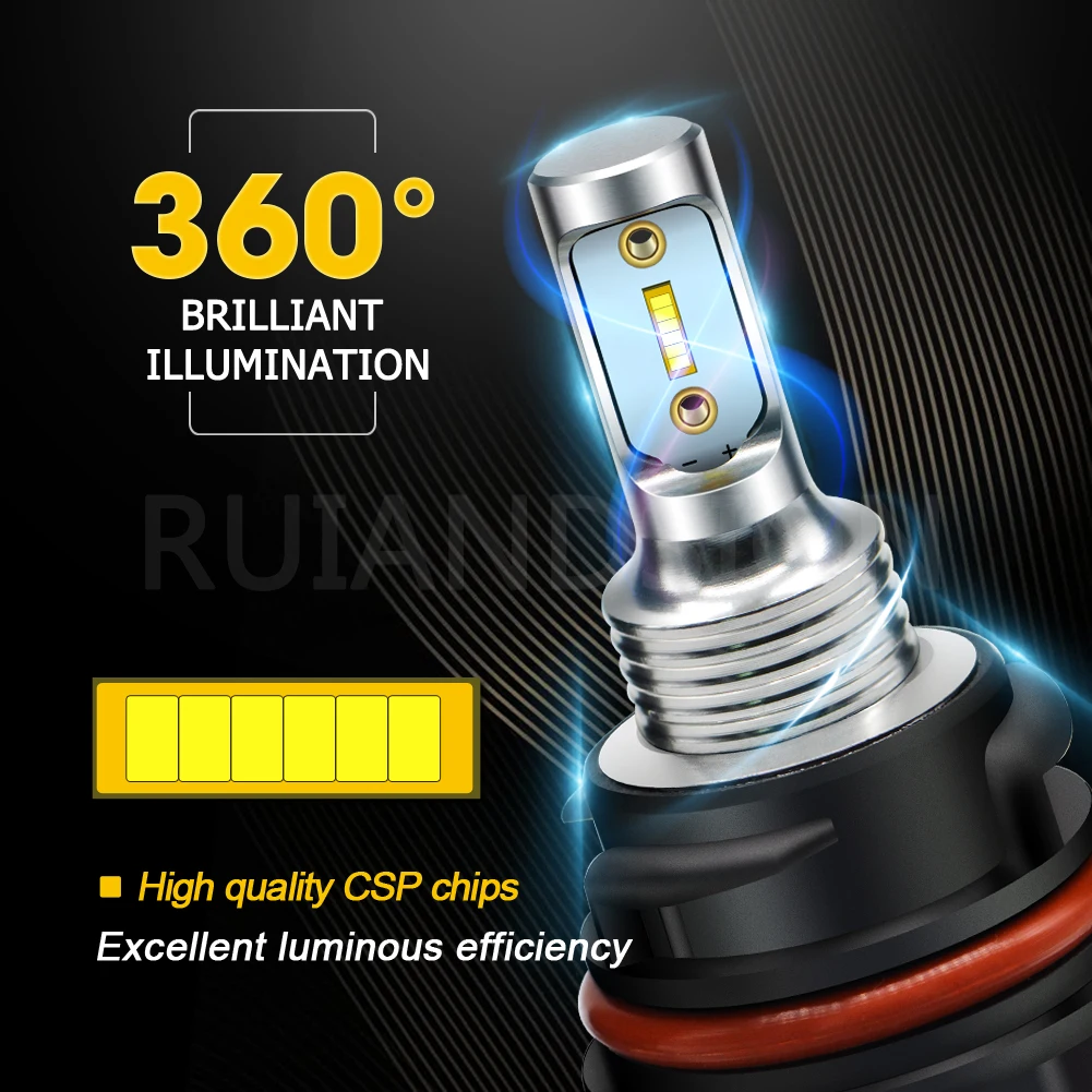 2pcs PH11 HS5 LED Motorcycle Headlight Bulb Scooter Moped ATV High Low Beam For Honda PCX125 PCX150 PCX 125 DIO Z4 AF54-56 ZX AF