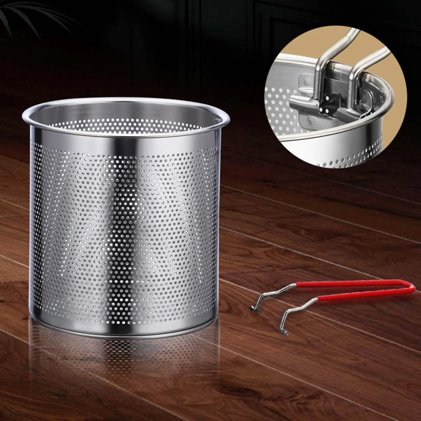 Stainless Steel Small Deep Fryer Pot, Mini Deep Oil Fryer Soup Pot, Cooking Tool with Lid for Chicken, Drumsticks