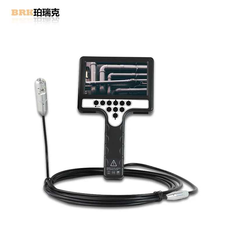 7 inch Dual lens Camera 12 high brightness LED lights Sewer Pipe Inspection Camera Sewer Pipeline Industrial Endoscope