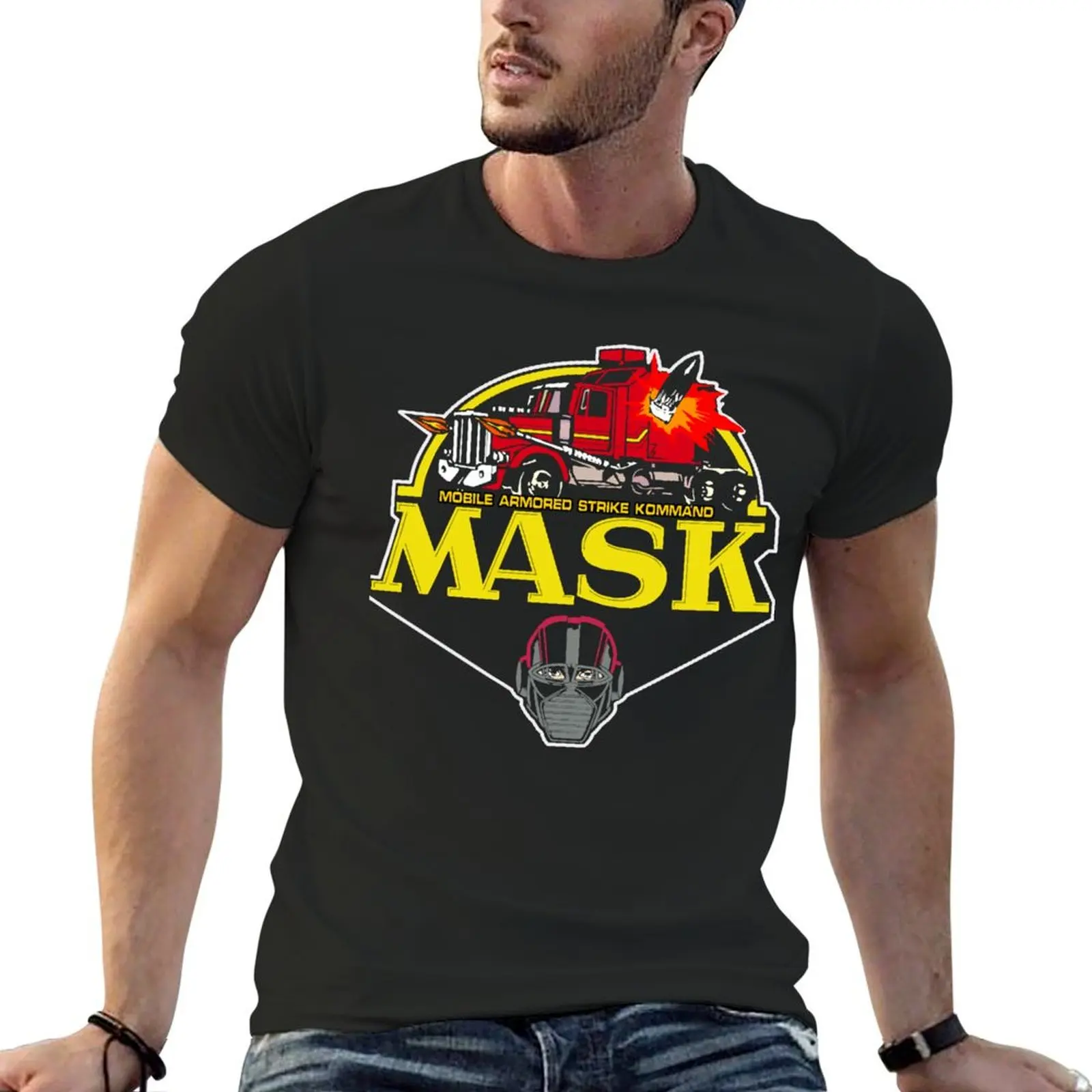 

MASK Mobile Armored Strike Kommand Retro 80s Cartoon T-Shirt custom shirt fashion shirts tops heavy weight t shirts for men