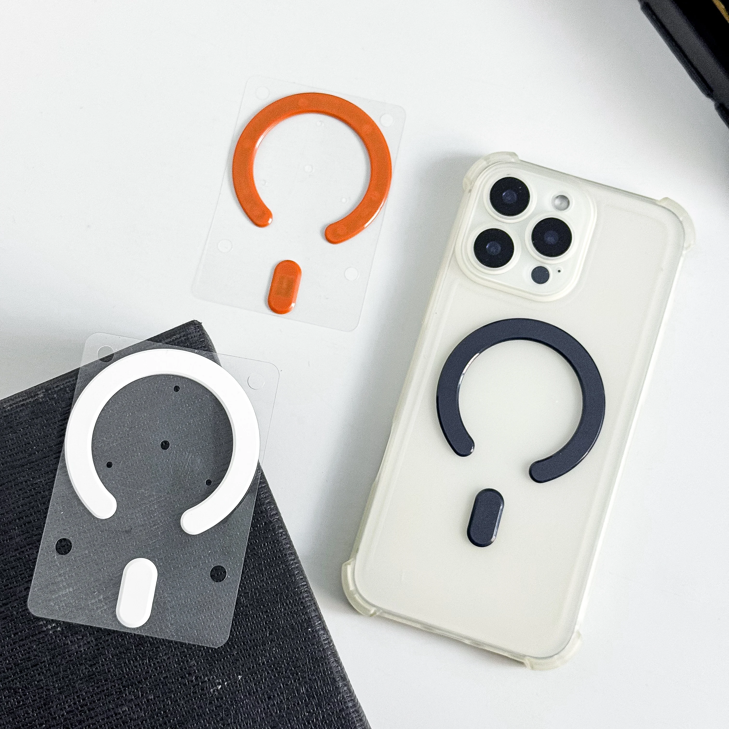 Ultra-Thin Magnetic Phone Sticker, Wireless Car Mount, Magnetic Sheet & Metal Plate - Universal for All Phones