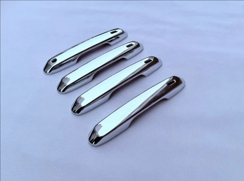 لتويوتا جراند هايلاندر 2024 2025 2026 ABS كروم غطاء مقبض الباب مع مفتاح ذكي ثقب الصيد غطاء الكسوة صب #3