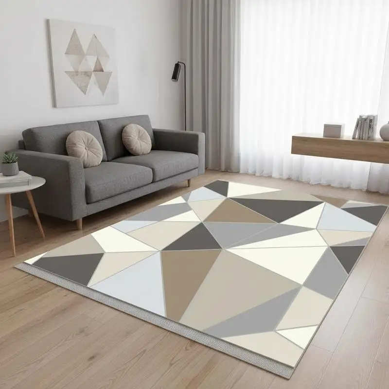 

Free Shipping-Area Rug, 5 x 7 ft Large Washable Rug, Non-Slip and Tear-Resistant Soft Carpet, Pet & Child Friendly Modern Area R