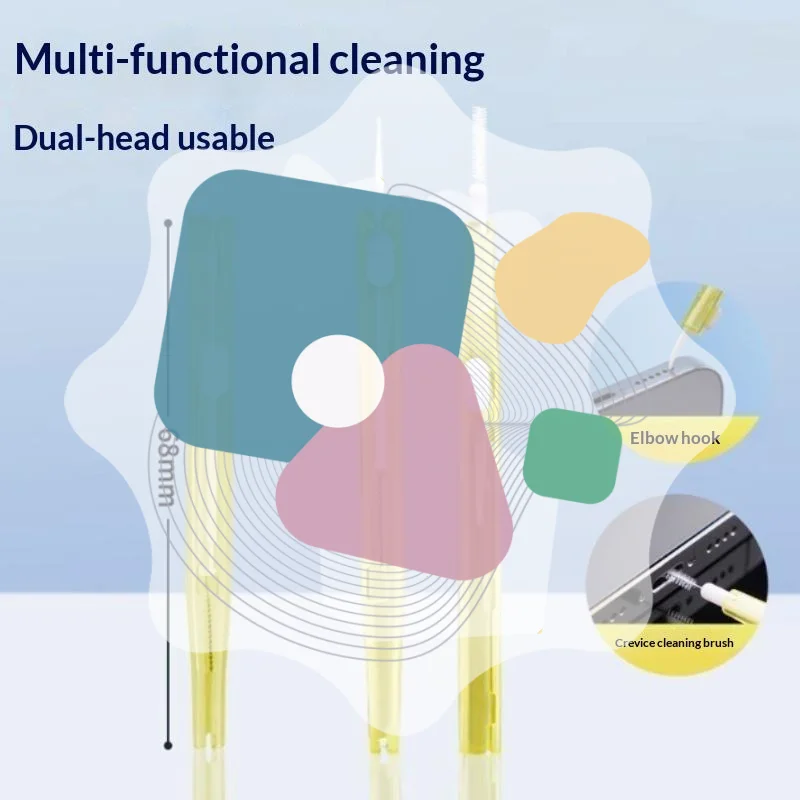 2 In 1 Double-end Adjustable Phone Speaker Cleaning Brush For Earphone Earbuds Cleaner Kit For Phone Keyboard Brushes 10Pcs