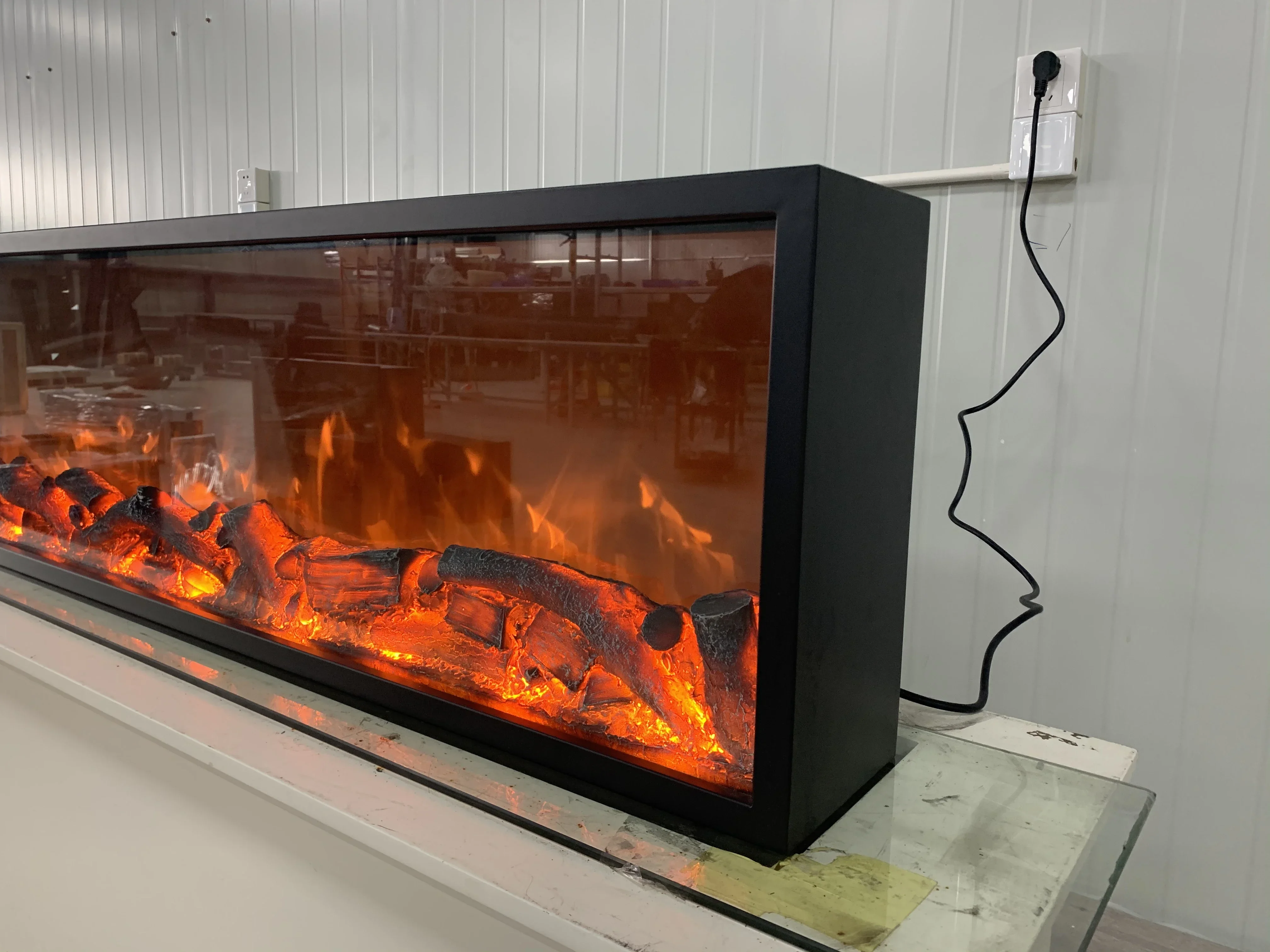 1800mm Length Classic Customized Decorative Fire Inserted 3d Electronic Fireplace