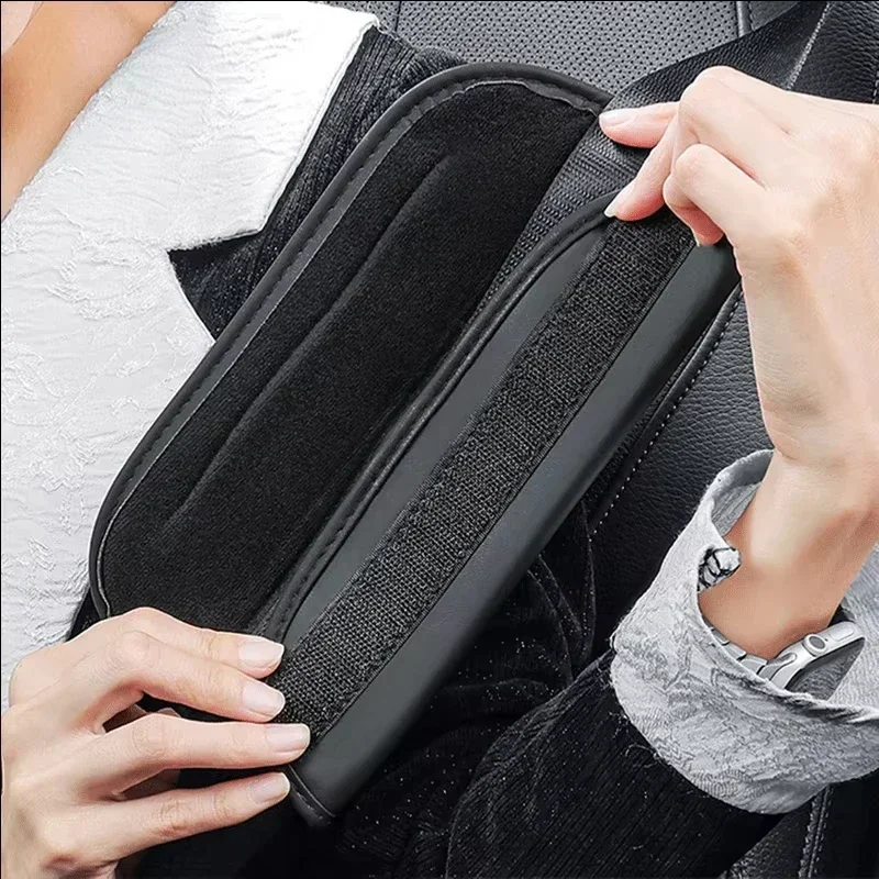 2Pcs For Nissan Qashqai J10 J11 J12 2013 2014 2015 2016 2017 Nappa Car Leather Seat Belt Covers Styling Interior Car Accessories view 2