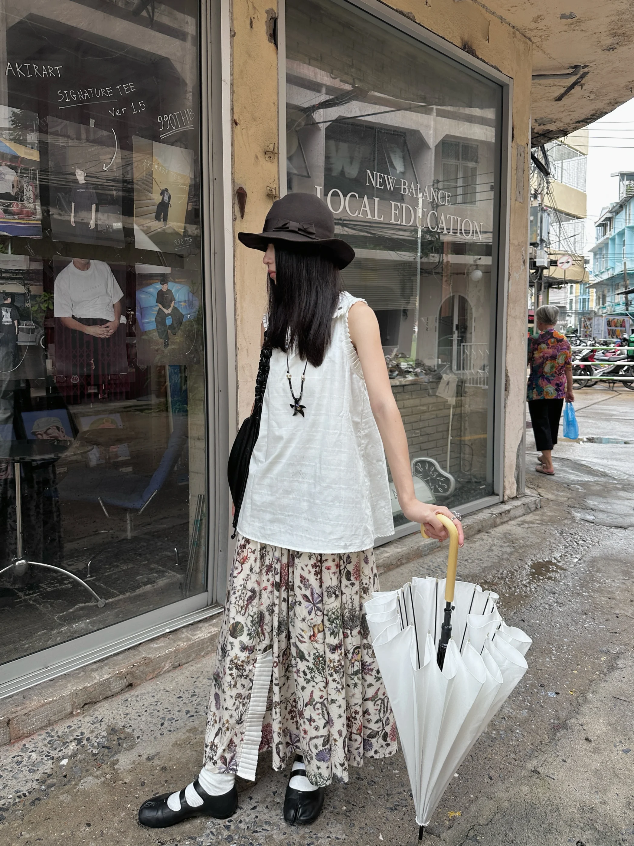 

Textured Insect Print Vest Top Women's Summer Design Folded Winged Insect Pattern Cotton Loose Fit Commute Sle Regular Length