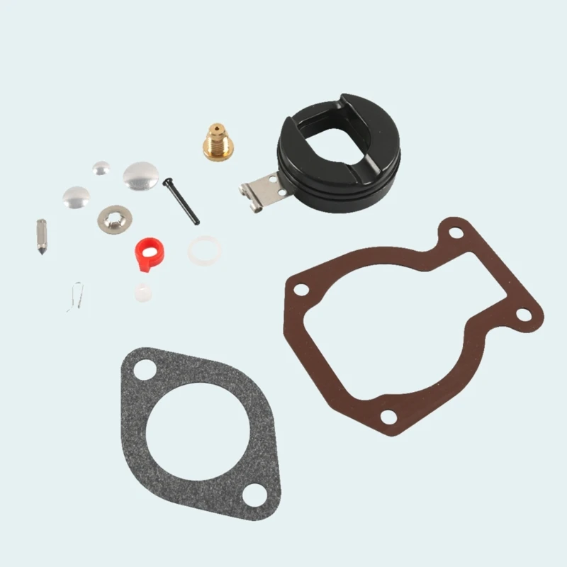 Carburetor Carb Repair Rebuild with Float Compatible For 9.9 15 1974-1988 398453 398452 Motor Durable